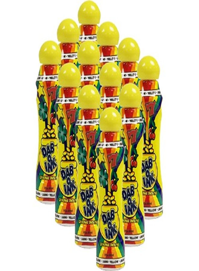 Dab-O-Ink One Dozen 3oz Yellow Bingo Dauber - Image 1